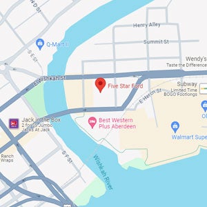 Five Star Dealerships Ford Map